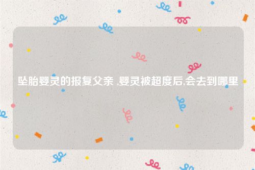 坠胎婴灵的报复父亲 ,婴灵被超度后,会去到哪里